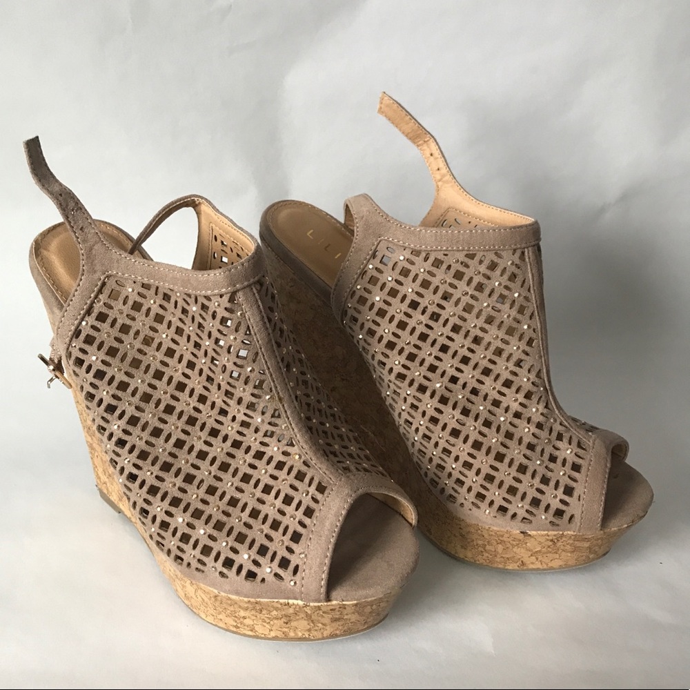 Tan Wedge Heels